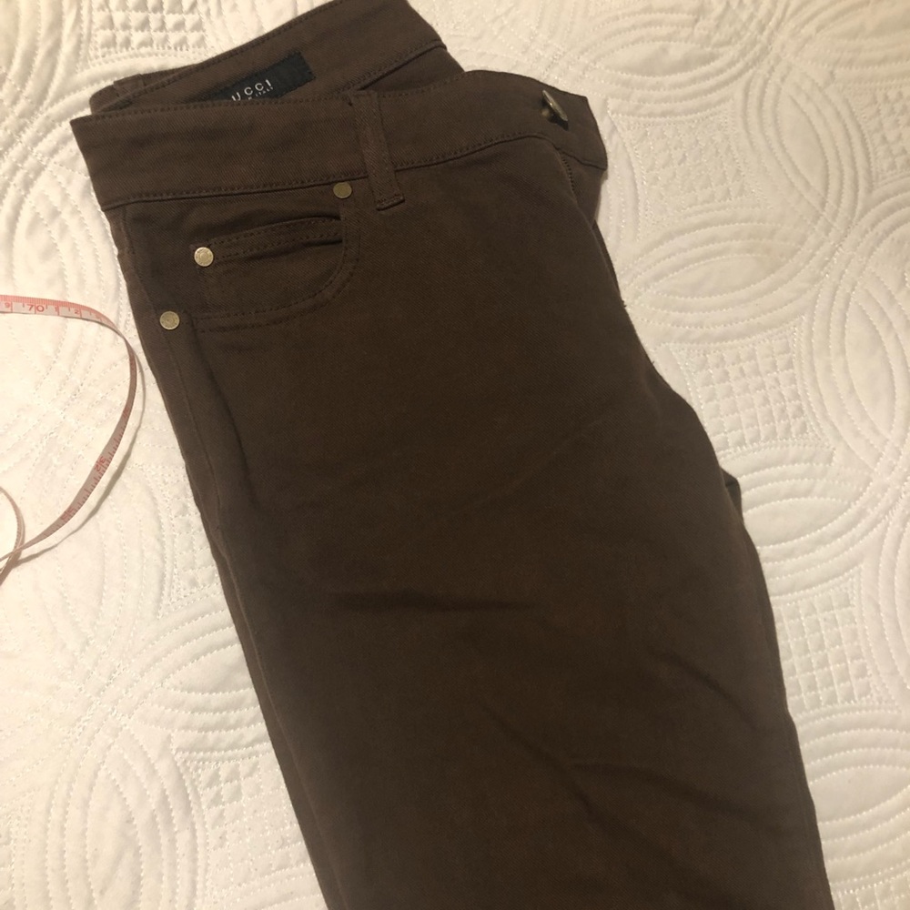 Gucci brown pants since 40 European
